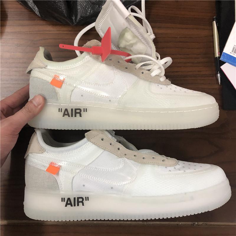 PK God Off-White Nike Air Force 1 One Low The 10 Ten Virgil Abloh retail materials ready to ship